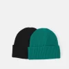 Pier OneUNISEX 2 PACK - Mössa - Black/green
