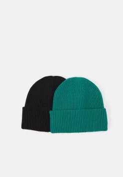 Pier OneUNISEX 2 PACK - Mössa - Black/green