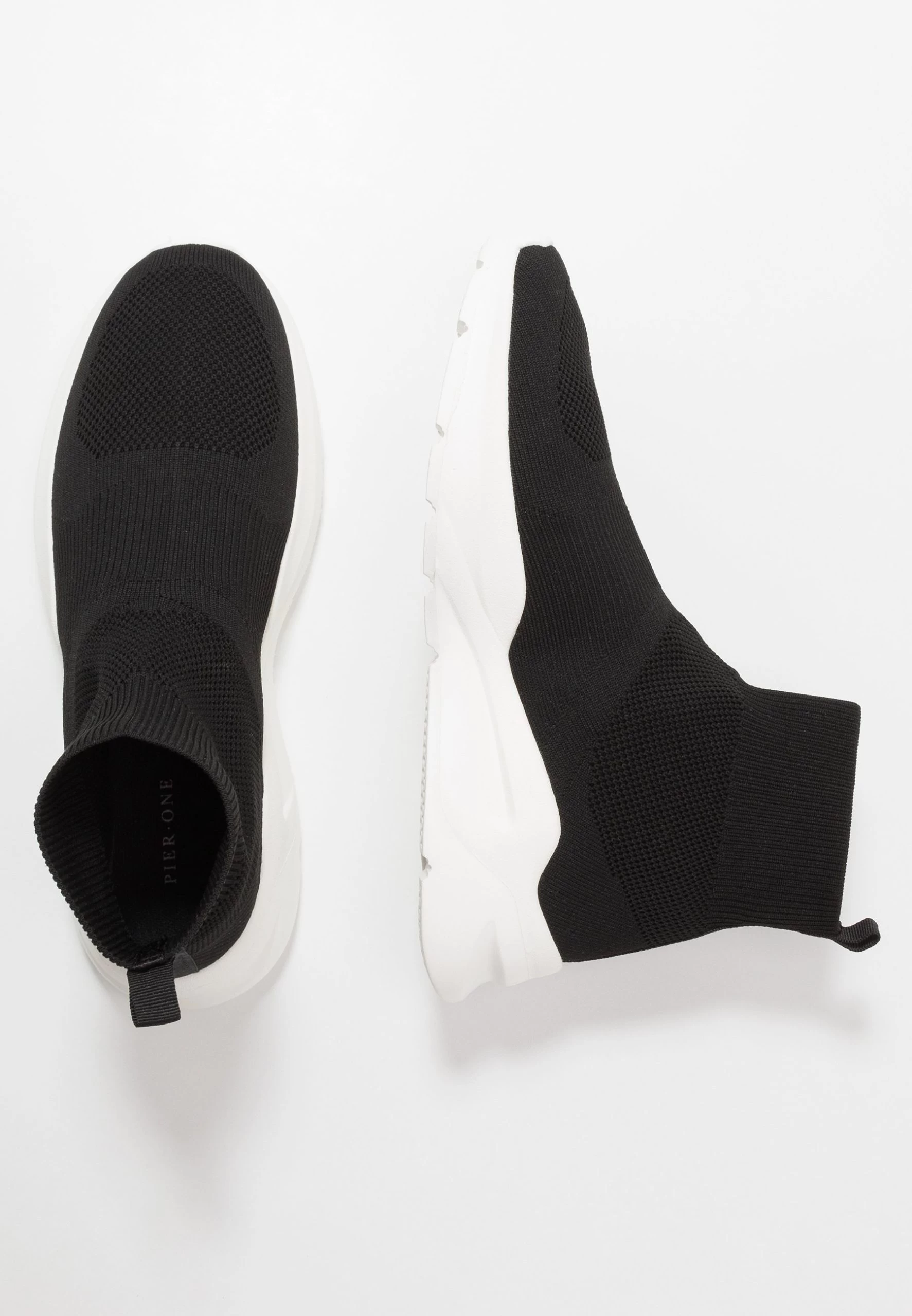 Pier OneHöga Sneakers - Black/white 2 Pier OneHöga Sneakers - Black/white - Bild 2