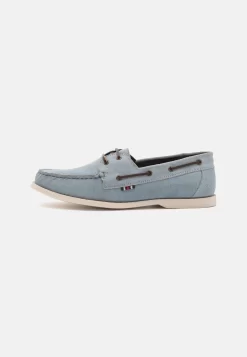 Pier OneLEATHER UNISEX - Seglarskor - Light Blue