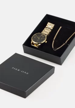 Pier OneSET - Klocka - Gold-coloured -Pier One 259314e335c54499a18a1d7bf0eb6f1e scaled