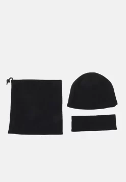 Pier OneFLEECE UNISEX SET - Mössa - Black