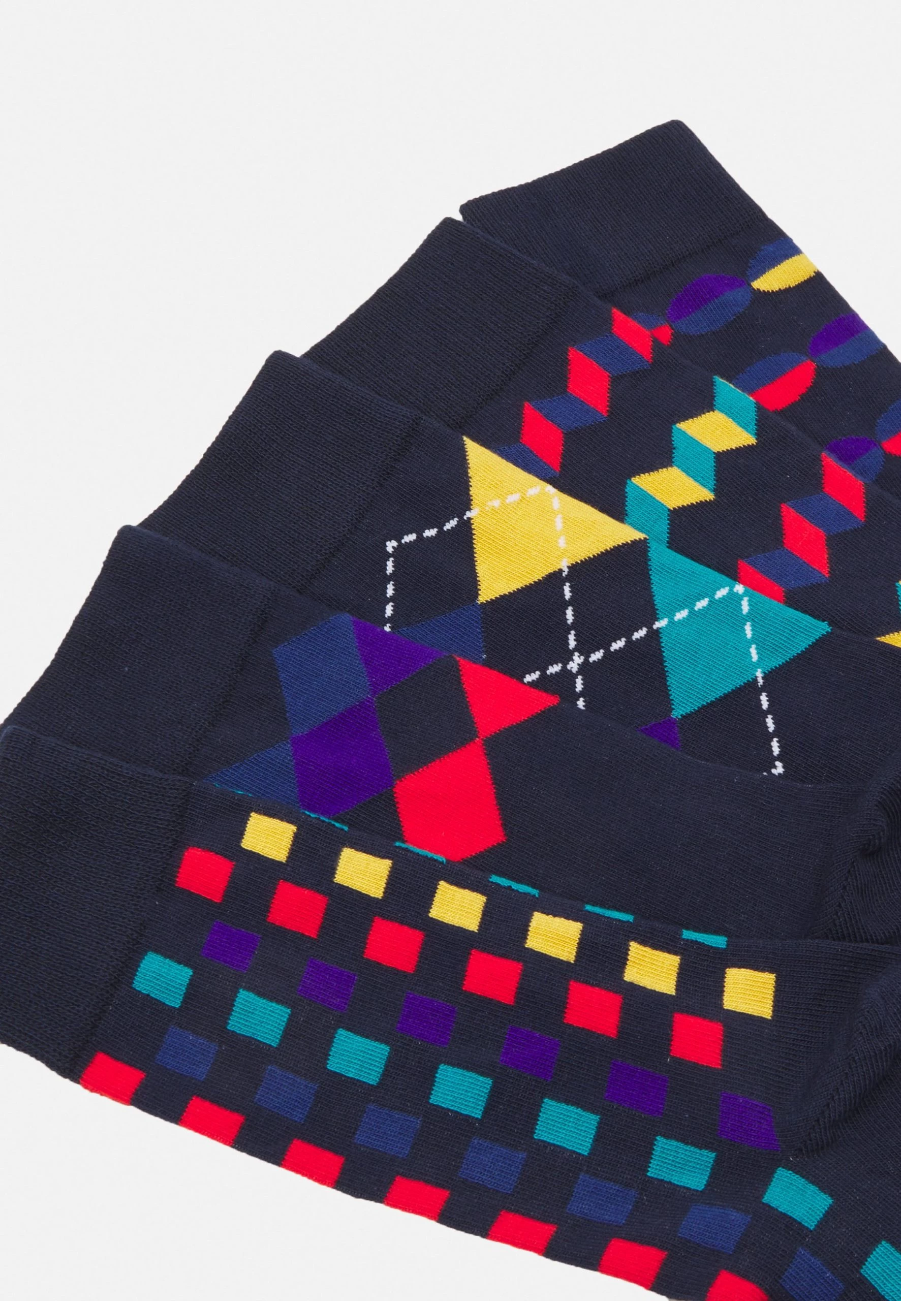 Pier One5 PACK - Strumpor - Yellow/dark Blue 2 Pier One5 PACK - Strumpor - Yellow/dark Blue - Bild 2