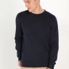 Pier OneBASIC CREWNECK - Stickad Tröja - Dark Blue