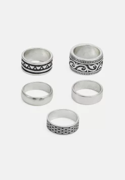Pier One5 PACK - Ringar - Silver-coloured