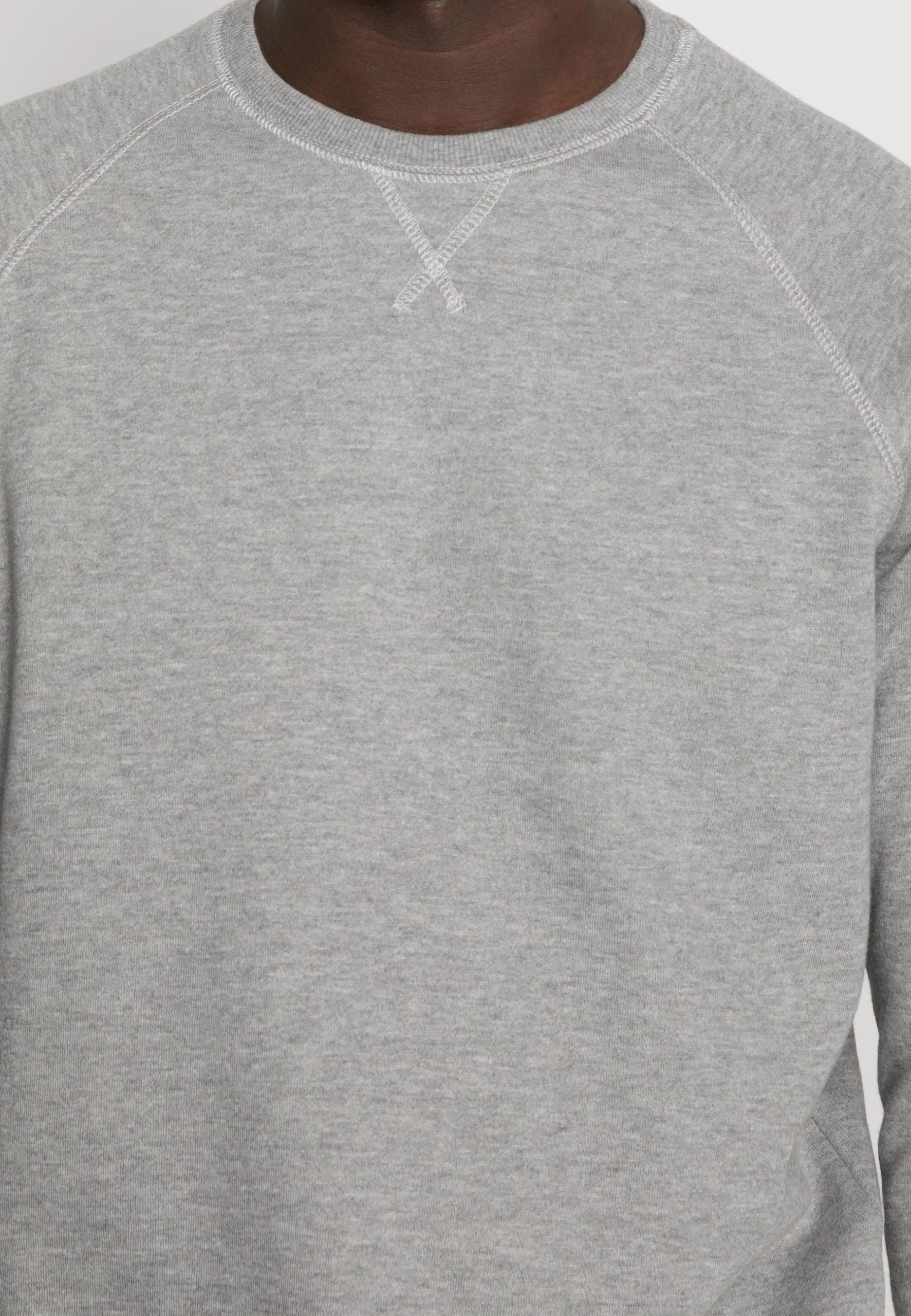 Pier One2 PACK - Sweatshirt - Mottled Light Grey/black 6 Pier One2 PACK - Sweatshirt - Mottled Light Grey/black - Bild 6