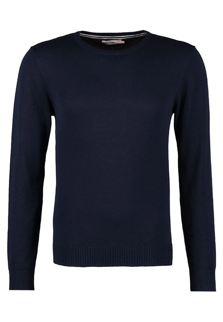 Pier OneBASIC CREWNECK - Stickad Tröja - Dark Blue 5 Pier OneBASIC CREWNECK - Stickad Tröja - Dark Blue - Bild 5