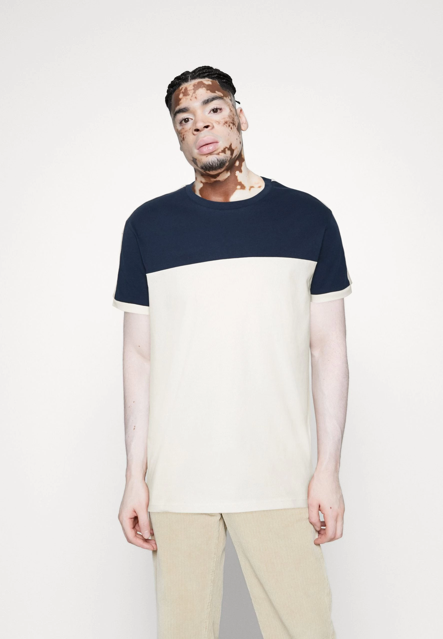 Pier OneT-shirt Med Print - Dark Blue/white 1 Pier OneT-shirt Med Print - Dark Blue/white