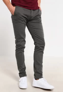 Pier OneSLIM FIT CHINO - Chinos - Dark Grey
