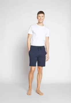 Pier One3 PACK - Pyjamasbyxor - Dark Blue/mottled Grey