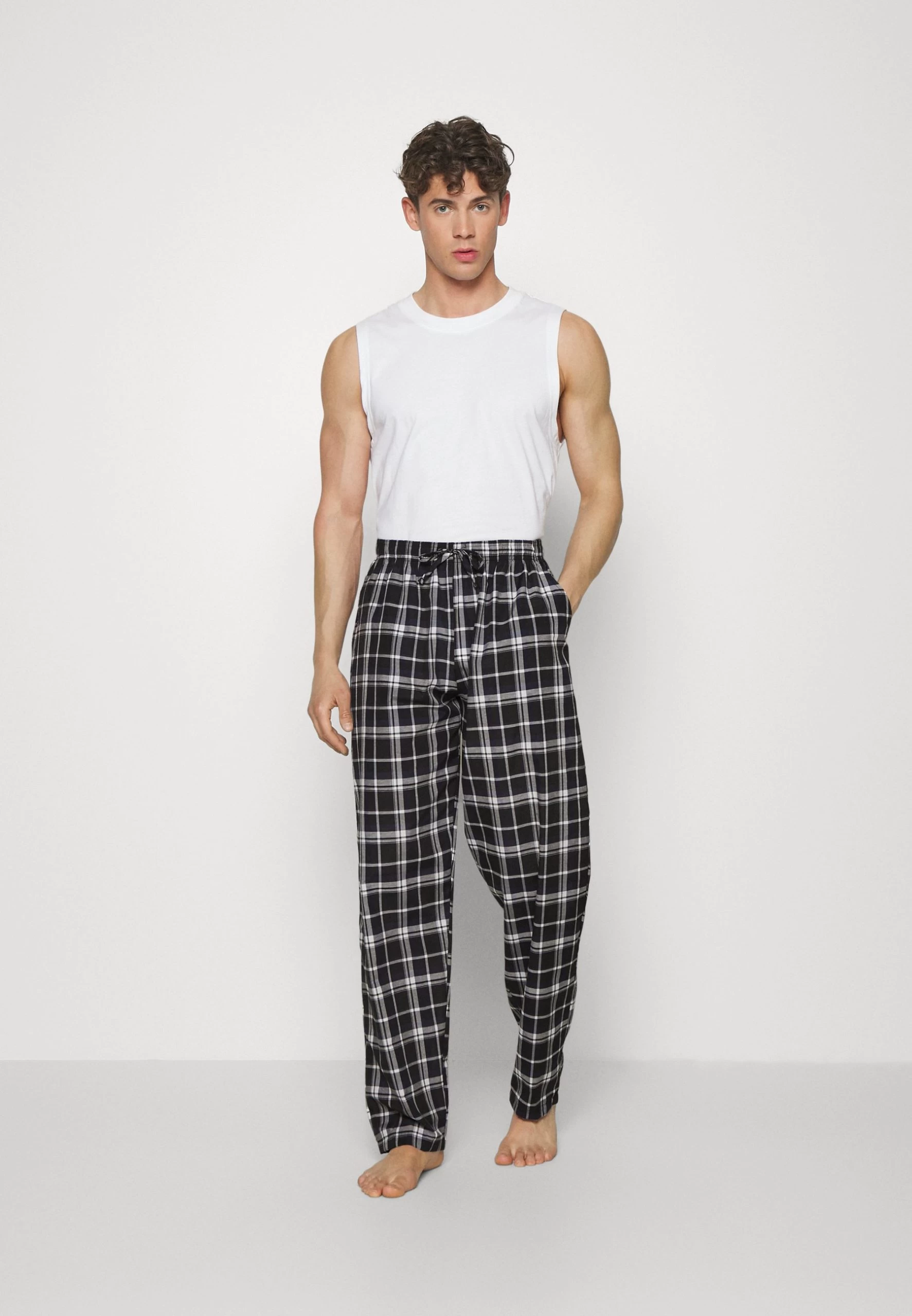 Pier One2 PACK - Pyjamasbyxor - Dark Blue 1 Pier One2 PACK - Pyjamasbyxor - Dark Blue