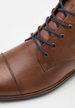 Pier OneLEATHER - Snörstövletter - Cognac -Pier One a41644e556154fdc8a8a3342115f0f6a scaled