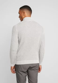 Pier OneStickad Tröja - 111 - Mottled Light Grey -Pier One b52b497eaeaf45e98f6f322d13e5af48 scaled