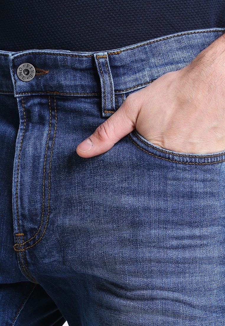 Pier OneJeans Straight Leg - Mid Blue 4 Pier OneJeans Straight Leg - Mid Blue - Bild 4