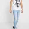 Pier OneSKINNY FIT - Jeans Skinny Fit - Bleached Denim
