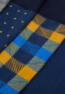 Pier One5 PACK - Strumpor - Yellow/dark Blue/grey -Pier One f2680a941418407386211d70ff605fbd scaled
