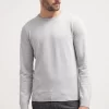 Pier OneBASIC CREWNECK - Stickad Tröja - Light Grey